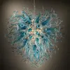 Art deco pendant lights lamps modern chandeliers suspension lighting hand made blown glass chandelier led light 110-240v home decoration