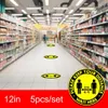 Market Floor Marking Tape Keep Distance Sign Public Occasions Sticker For School Line up Wholea01 a33