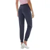 LU-031 Pantaloni da donna leggings da yoga allenamento palestra a vita alta allinea tasca due pantaloni sportivi da corsa laterali di alta qualità