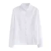 Lapel Long Sleeve White Shirt Women Blouses Uniform Work Harajuku Shirts Casual School Business Leisure Top Blusas Plus Size 5XL H1230