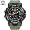 SMAEL Fashion Mens Watches LED Sport Waterproof Watches Mens Top Luxury Brand Digital Male Quartz Wrist Watch Relogio Masculino
