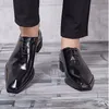 أحذية رسمية للعمل مصنوعة يدويًا أحذية كعب مسطح من الجلد المصنوع من الحبوب الكاملة للرجال بدلة مكتب للعمل أحذية أوكسفورد للرجال مقاس كبير 38-45
