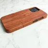 Luxury 100 Wood Case For Iphone 12 pro max 12 mini Smartphone Bamboo Wooden Hard Cover Wood Frame Shockproof Shell1014360