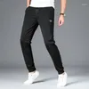 Mäns byxor sommar höst sweatpant män casual tunna andningsbara byxor utomhus sport stretch kläder elastiska midja joggers1