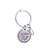 NEWStainless Steel Jewelry Keychain Good Quality TO MY SON/DAUGHTER Creative Key chain Charm Birthday Gifts Letter A~ Z EWA6398