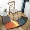 Fashion Anti-slip Linen Chair Cushion Household Sponge MultiColor Dining Room Chair Cushions for Pallets Outdoor Garden Cushions 211215