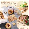 Gift Wrap Event & Party Supplies Festive Home Garden 150 Pieces Kraft Paper Pillow Box Kit Candy Wedding Favor With Thank You Tag And Twines