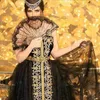 Traditionell Kosovo Albansk Caftan Aftonklänning med jacka 2022 Black Gold Lace Pärlor Vestidos de Novia Tunisiska Prom Party Gowns