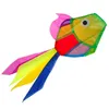 Kites Regenbogen Fisch Kite Windsock Outdoor Garden Park Decor Kinder Linie Waschkits Spielzeug 0110