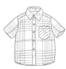 Fashion Boy Dress Shirt Khaki Plaid 3-8Y Spring New Long Sleeve Shirts Toddler Clothes