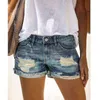 déchiré vintage short en jean