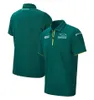 F1 팀 레이싱 폴로 셔츠 티셔츠 포뮬러 1 드라이버 경주 유니폼 라펠 라운드 넥 티셔츠 짧은 슬리브 F1 재킷 스웨트 셔츠 까마귀