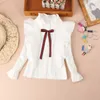 Ankunft Mädchenblusen Herbst Kinderkleidung Weiße Bluse mit Stehkragen für den Schulanfang Hemden Teenager Kinder Tops 2203149682608