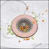 Aessories Bath Home Gardeth Aessory Set 1Pc Sile Sink Drain Filter Vasca da bagno Hair Catcher Stopper Trapper Hole Strainer per bagno Cucina