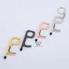 Fashion Keyring No Touch Tool Keychains Straps Elevator Buttons ContactlessTool Door Handle Key Grip Safety Protection Isolation No-Touch Opener Car Keychain Ring