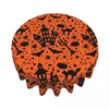 Tischtuch Halloween Hausmuster Runde Tischdecke Dekorative bedruckte Abdeckung Protector Polyester