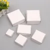 NOUVEAU Petite boîte de papier kraft Boîtes de savon à la main en carton brun Emballage cadeau Craf blanc Emballage de bijoux noir EWB6155