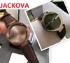 Doppia lettera G Designer Classic Retro Orologi Uomo Donna Movimento al quarzo Orologio in vera pelle auto data reloj de lujo Sapphire 5ATM orologio impermeabile