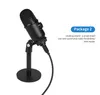 컴퓨터 USB PC 마이크에 대 한 MVD-02 USB 콘덴서 마이크 마이크 스탠드 팝 필터 게임 스트리밍 Podcasting 녹음 헤드폰