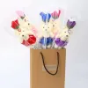 シングルベア石鹸の花のベアベアシミュレーション造花デーパーティーシングルブーケの装飾的な花のギフト