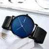 CRRJU Minimalist Men Watch Classic Buiness Men Wristwatch Fashion Simple Waterproof Ultra Steel Mesh Clock Relogio Masculino 210517