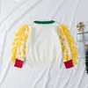 Boys Girls Sweaters 100% Cotton Baby Kids 1-7Yrs Autumn Winter Long Sleeve Zebra Knitted 210429