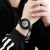 Skmei Sporthorloges voor Man Waterdichte Digitale Mens Horloges PU Soft Band Chrono Hour Klok Mannelijke Reloj Hombre 1537 Q0524