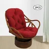 CushionDecorative Pillow Textured Rattan Swivel Rocking Chair Cushion 48quot X 24quot Patio Furniture Pads1257269