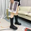 2021 Kadın Düz Çizmeler Yuvarlak Ayak Yaz Patik Kadın Ayakkabı Çizmeler-Kadınlar Lüks Tasarımcı Düşük Sürme Bayanlar Kaya Kauçuk Orta Buzağı Y1125