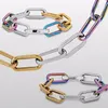 Damen-Halskette, hochwertige Unisex-Ketten, Bambus, Blau und Silber, einfache modische Halsketten für Damen, Persönlichkeit, erste Wahl für Party6782455