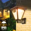 100 LED Solar Lantern Outdoor Solar Wall Lamps 2 Color 360° Angle Illumination Solars Moiton sensor LawnLights with USB Charging