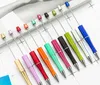 ABS Plástico Pens Beadable Canetas Originais Penas DIY Caneta Esferográfica Pena De Cristal Personalizável Ferramenta de Escrita de Artesanato