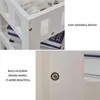 米国の在庫4層の貯蔵ホルダーコーナーシェルフラダースタンド本棚居間のバスルームのシャワーオーガナイザー防水シャワーキャディマルチプロースA38