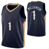 Maillot homme Zion 1 Williamson Anthony 12 Edwards Karl-Anthony 32 villes basket-ball