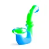 Sherlock Silicone Fumer Pipes Tobacco Pipe à main avec bol en verre mini tuyau de silicone DHL Free7425022