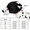 Abbigliamento per cani Museruola in nylon Pet Alleviare lo stress Elastico Regolabile Ansia Maschera per gli occhi solida Bende Calmante Berretto ombreggiante Nero