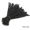 Extensions de cheveux Dreadlocks faites à la main noir Reggae synthétique Crochet tressage torsion cheveux pour Afro femmes et hommes