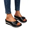 Kapcie LY Miękkie wkładki ortopedyczne Sandały wsporcze dla kobiet Buty klinowe Oddychające