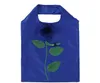 Rose Flower Shape Foldable Storage Bag Handbag Eco Reusable Environmental Shopping Bags Folding Grocery Large Bag RRA11611