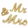 기타 예술과 공예 목재 Mrs Mrs Wedding Props 영어 단어 실버 골드 로즈 반짝이 어머니 유럽 스타일 장식품은 커스터마이징 할 수 있습니다.