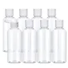 5ml 10ml 20 ml 30ml 60 ml 80 ml 100ml plast tomma flaskor med flip Cap Clear Refillable Cosmetic Bottle Portable Travel Container för Shampoo Lotion
