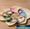 50pcs Palm Leaves Fans Handmade Wicker Multicolor Palm Fan Traditional Chinese Craft Home Decoration Gifts SN1815 Factory price expert design Quality Latest Style