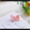 Baby, & Maternity Baby Mini Andmade Lamb Wool Bowknot Clips 2Pcs Kids With Little Hair Born Elastic Rubber Bands Aessories Drop Delivery 202