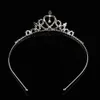 2021 Çocuk Kız Glitter Rhinestone Twinkle Prenses Taç Tiara Kafa Saç Bandı Çiçek Kız Düğün Doğum Günü Akşam Parti