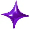 Party Decoration Balloons Four pointed Star Shape Aluminum Film Pure Volor Holiday Wedding Birthday DecorRH3566