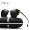 HEG-H 2021 Design Cat Eye Polarized Sunglasses Men Women Elegant Sun Glasses Female Driving Eyewear