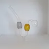 5 Colors Glass Oil Burner Pipe With Stand Tobacco Dry Herb Burning Tube Smoking Water Hand Nail Pipes