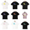 PA Yaz Mens T Shirt Tasarımcı Tee% 100 Cottom T-Shirt Sıradan Çiftler Kısa Kollu Tee Rahat Erkek Kadın Tişörtler Euro Boyut S-XL