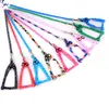 1,0 * 120cm cães Arnês de Leashes Nylon Impresso Ajustável Pet Cachorro Cachorro Cachorro Cat Animais Acessórios Animais de Estimação Colar Corrida Gravata Colares Sn