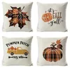 Halloween taie d'oreiller citrouille canapé jeter taie d'oreiller imprimé taie d'oreiller Plaid taie d'oreiller couverture taie d'oreiller pour voiture bureau décor à la maison DAP240